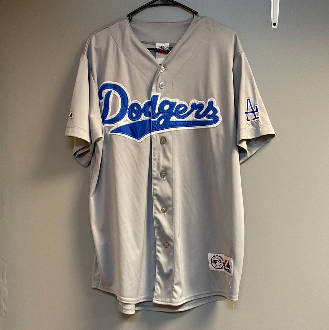 La Dodgers × Majestic × Vintage vintage la dodgers baseball jersey by