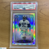 2014 Bowman Chrome Aaron Donald Rookie Chrome Refractor Auto PSA 10 RARE