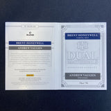 2021 National Treasures Andrew Vaughn /Brent Honeywell 1/1 PATCH AUTO BOOKLET !