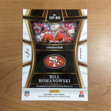 2022 Panini Select Bill Romanowski Black Shimmer Auto 1/1 49ers RARE