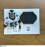 2014 Lane Johnson National Treasures Rookie Patch /99 Eagles Jersey #177