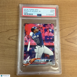 2018 Topps Ronald Acuna Jr. Pink Mini #'d 3/25 (Bat Down SP) - PSA 9 - Braves