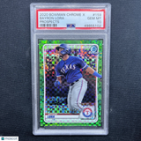 2020 Bowman Chrome Prospects Bayron Lora PSA 10 /31 Pop 25 Rangers