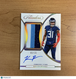 2022 Panini Flawless Football Kevin Byard 3-Color Patch Auto Gold /15 Titans