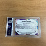 Charlotte Flair 2020 WWE TOPPS CHROME SP-GOLD REFRACTOR /50 PSA 9