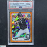 2020 Bowman Chrome Orange Sapphire Nick Madrigal PSA 10 /75 White Sox