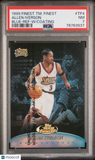 1999 Finest Team Finest Allen Iverson Blue Refractor /150 w/ Coating PSA 7 NM