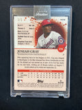 2022 Topps PRISTINE JOSIAH GRAY - #215- BLACK ENCASED PARALLEL 1/1 RC Rookie