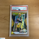 2021 Panini R & S Aaron Rodgers #59 Gold Pulsar Prizm /15 PSA 10 Packers