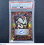2020 Antonio Gibson Panini Select Maroon Prizm Rookie Autograph RC /60 PSA 10