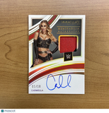 2022 Panini Immaculate Collection WWE Carmella Relic Patch Auto Gold #'d 1/10