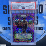 2020 Prizm Jeff Gladney Purple Power Rookie Auto /49 Psa 10 Pop 2