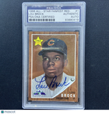 1998 All Star Fan Fest Lou Brock Auto PSA/DNA AUTHENTIC AUTO - Cubs