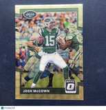 2017 Donruss Optic Josh McCown New York Jets Gold Vinyl Prizm 1/1 !