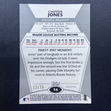 2008 Topps Finest Atlanta Braves #10 Chipper Jones Red /25