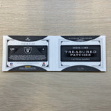 2020 National Treasures Derek Carr Treasured NFL Shield Patch Booklet True 1/1