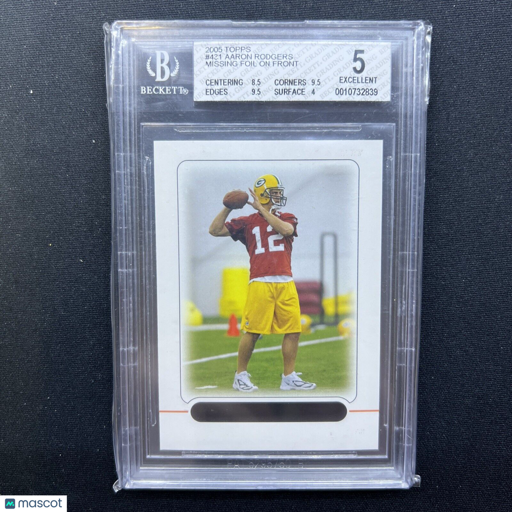 2005 Topps Aaron Rodgers SSP Missing Foil Error Card Rookie RC Packers –  Santiagosports
