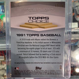 Christian Yelich 2020 Topps Archives Auto /15