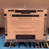 Don Sutton 2020 Panini National Treasures Dual Patch Auto 2/2