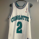 Vintage Champion Charlotte Hornets Larry Johnson Jersey